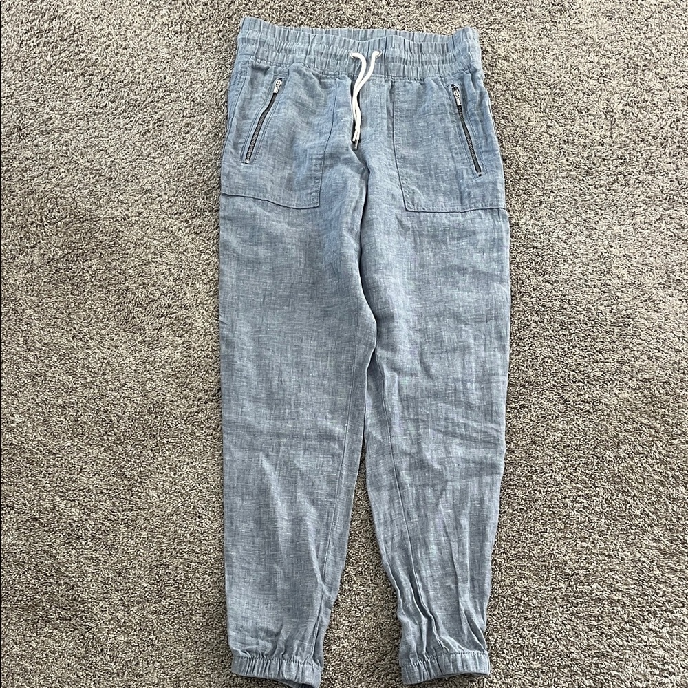 Athleta Cabo Linen Jogger - Denim Blue